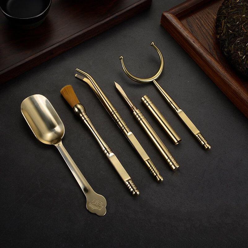 Jun Zhuang 'Five Gentlemen' Tea Tools Set