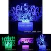 Creative 3d Colorful Touch Led Night Light For Wild West Game Series Perfect Gift