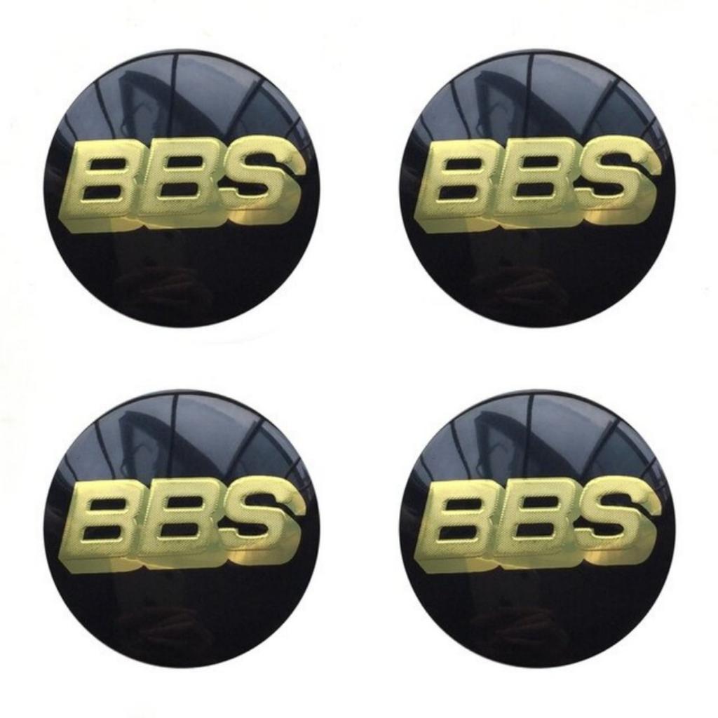 4 Pezzi 56mm 60mm 65mm 70mm 80mm Logo BBS Adesivi per Auto per Coprimozzi Ruota Auto Emblema Coprimozzo Cerchione Accessori Styling