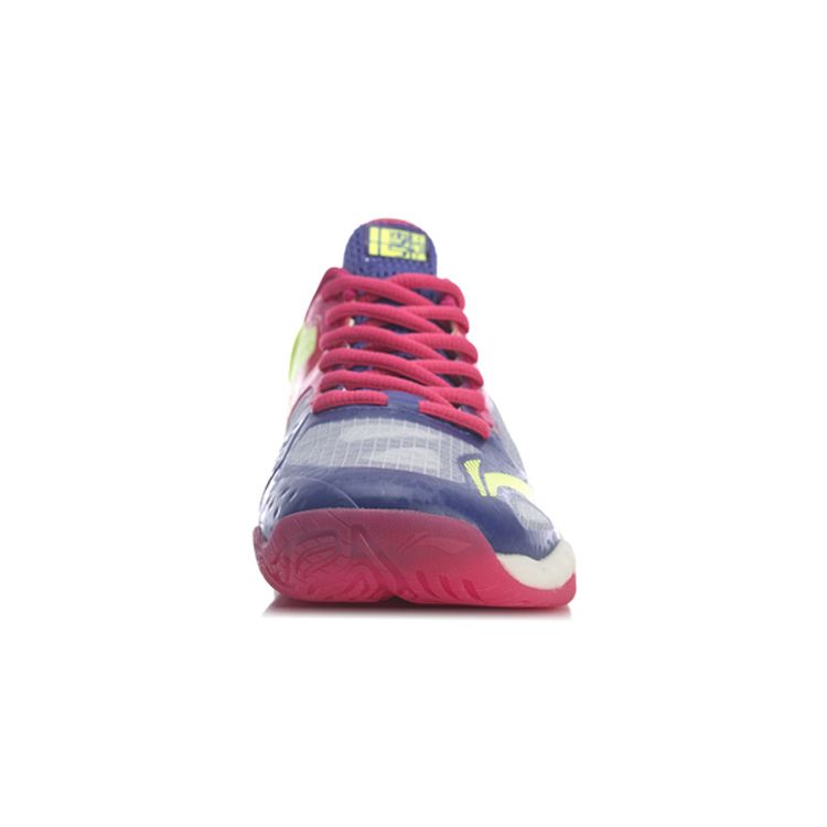Li Ning Hawk Eagle 4 Fabric TPU Shock Absorbing Non-Slip Wear-Resistant Lightweight Breathable Low-Top Badminton Shoes Women sneaker AYAR006-1