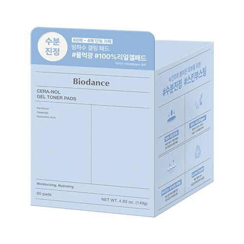 Biodance Pore Firming/Moisture Soothing Gel Toner Pads 60 Sheets (+4 Free) (Collagen/Ceranol)