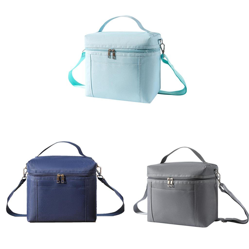 Insulated Lunch Bag For Commuters Large Capacity Oxford Fabric Portable Camping Cooler