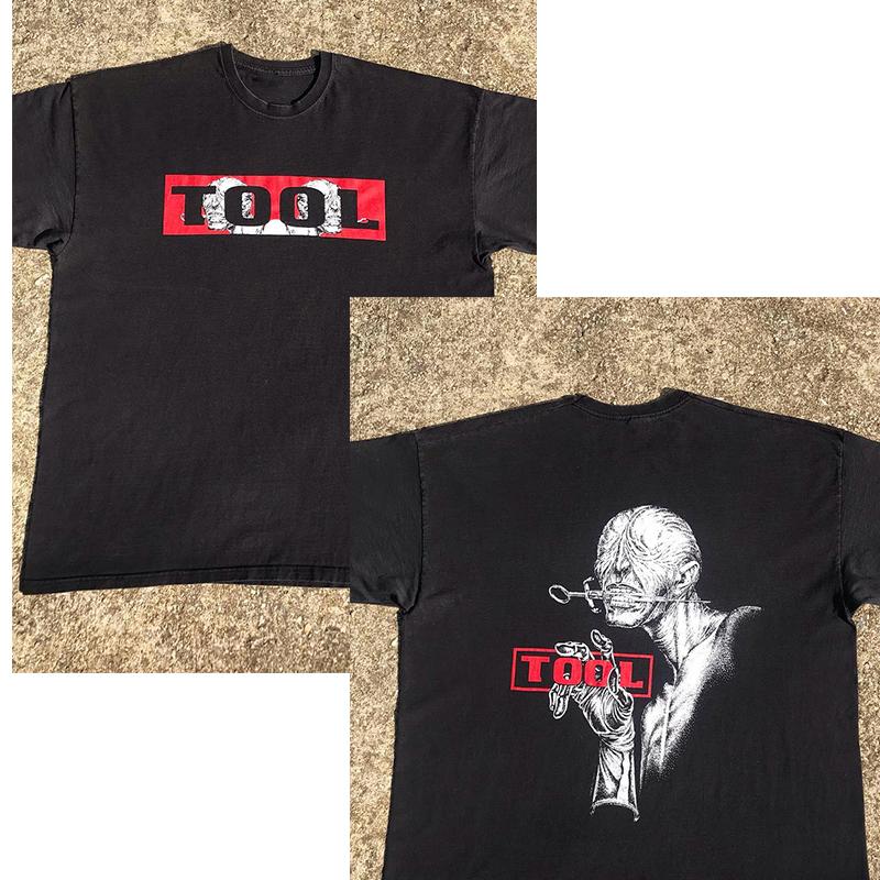 2024 New TOOL Band Classic Metal Rock Trend Short Sleeve Loose Cotton Black Men and Women Lazy Street Vintage T-shirts