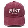 Hot Sale DAD MOM Embroidered Baseball Cap Washed Retro Male and Female Couples Casual Versatile Hat