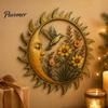 Home Interior Wall Ornament Sunshine Garden Decoration, Dragonfly/Bee/Butterfly/Bird Decor, Acrylic Sun Rustic Decorations Hanging for Indoor Outdoor