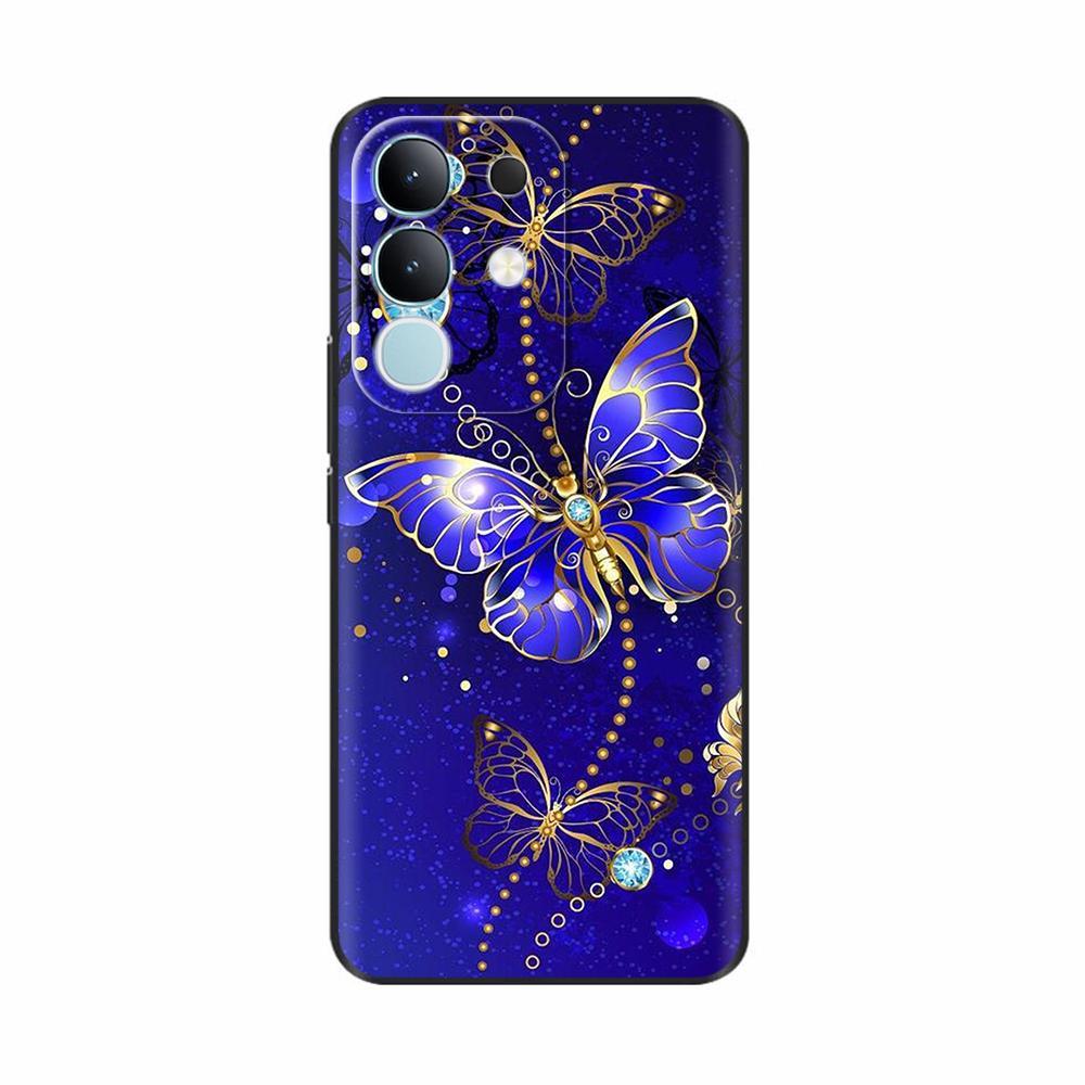 Pour Vivo Y29 4G Coque Mignon Panda Silicone Liquide Doux Étuis de Téléphone Pour Vivo Y29 4G Coques Y 29 Fundas Protection Dessin Animé Couverture Arrière