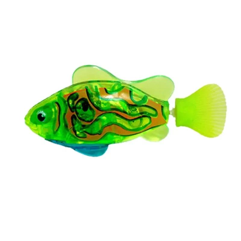 Cat Toy LED Sensing Interactive Swimming Robot Mermaid Toy Glowing Electric Fish Kitten Hunting Instinct Pet Supplies