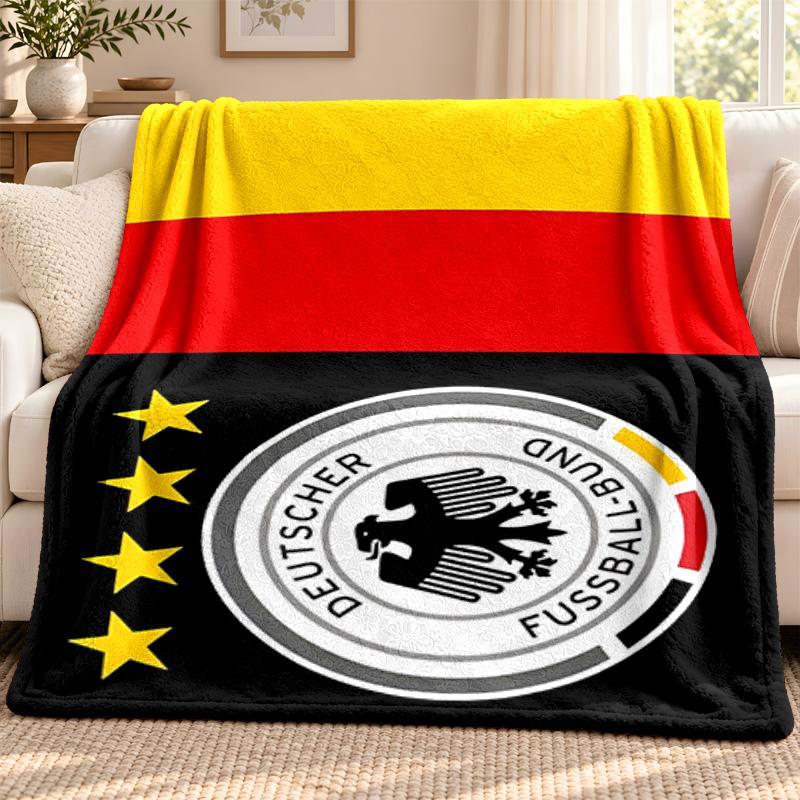 Germany national football team blanket Flannel Blanket Soft Cozy Plush Throw for Sofa Bed Lightweight Home Decoration Outdoor camping