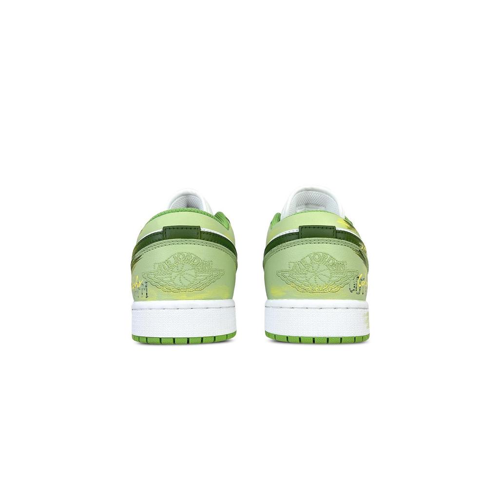 Jordan Air Jordan 1 Low top Skateboard Shoes Unisex Green HF4823-100(Team257-)