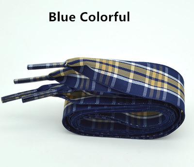 2,5 cm Britischer Stil Gitter Schnürsenkel Damen Herren Druck Sport Lässig Basketball Schwarze Weiße Schuhbänder