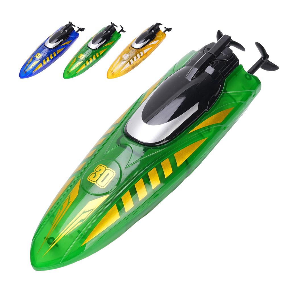 RC Boat Double Sided Driving Watertight Motor Remote Control Stunt Racing Boat with Light for Toy