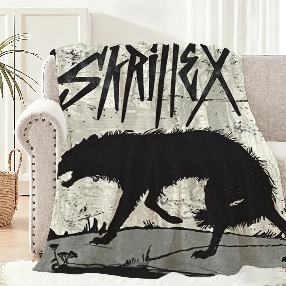 Singer Skrillex Throw Lightweight 240g Flannel Blanket Soft Skin-friendly for Summer Cooling