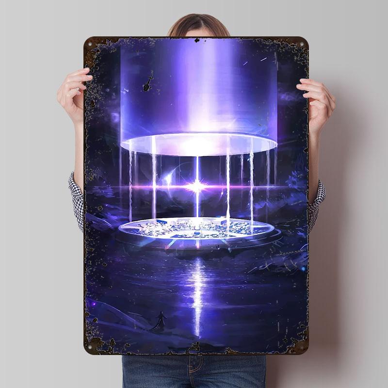 Anime Made In Abyss Anime Printed Poster Customized Wall Art Retro Vintage Metal Tin Signs for Home Decoration Garage House Room