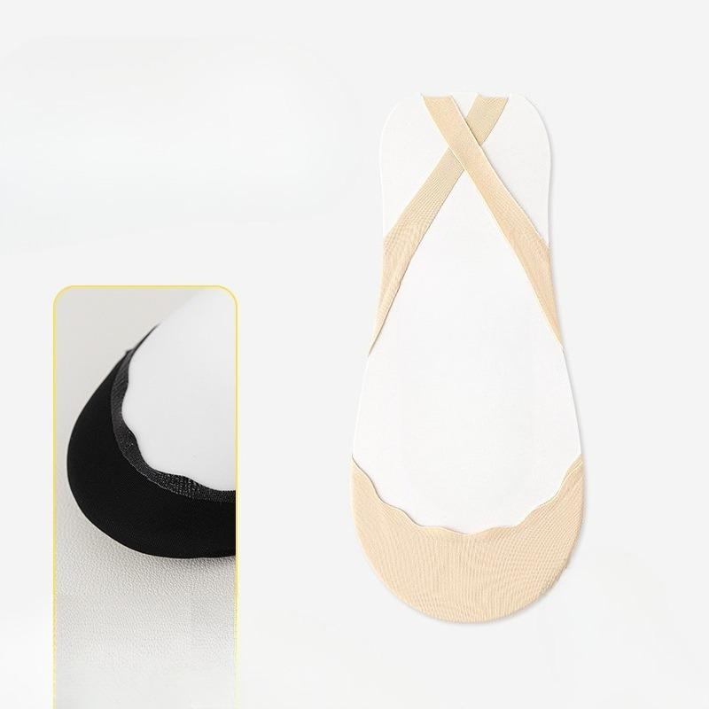 Female Summer Half Palm Sling Ice Silk Cool Feeling Invisible Shallow Mouth Non Slip Do Not Fall with The Boat Socks