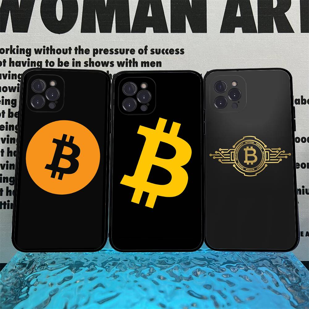 Luxury Bitcoin Phone Case For IPhone 16 15 8 7 6 6S Plus X SE XR XS 14 11 12 13 Mini Pro Max Mobile Case