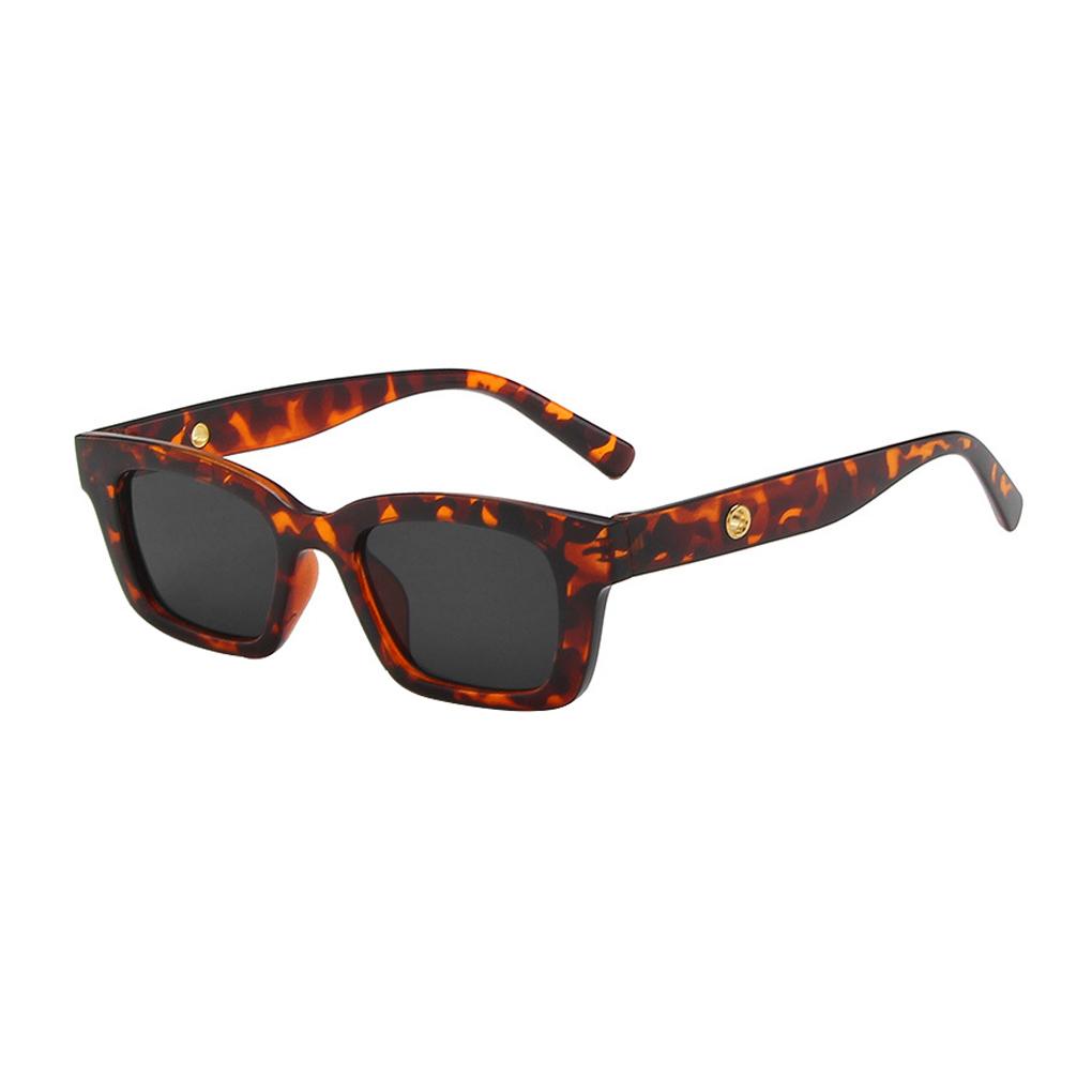 Kwadratowe Damskie Modne Gogle Plastikowa Oprawka Styl Uliczny Okulary Ochronne