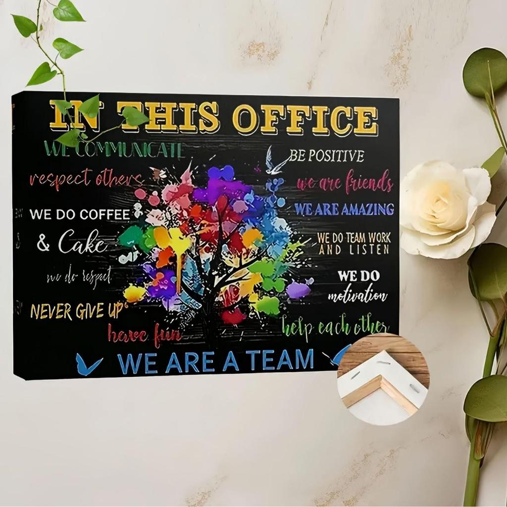 Motivational Sea Quotes Canvas Art for Office & Lady's Room