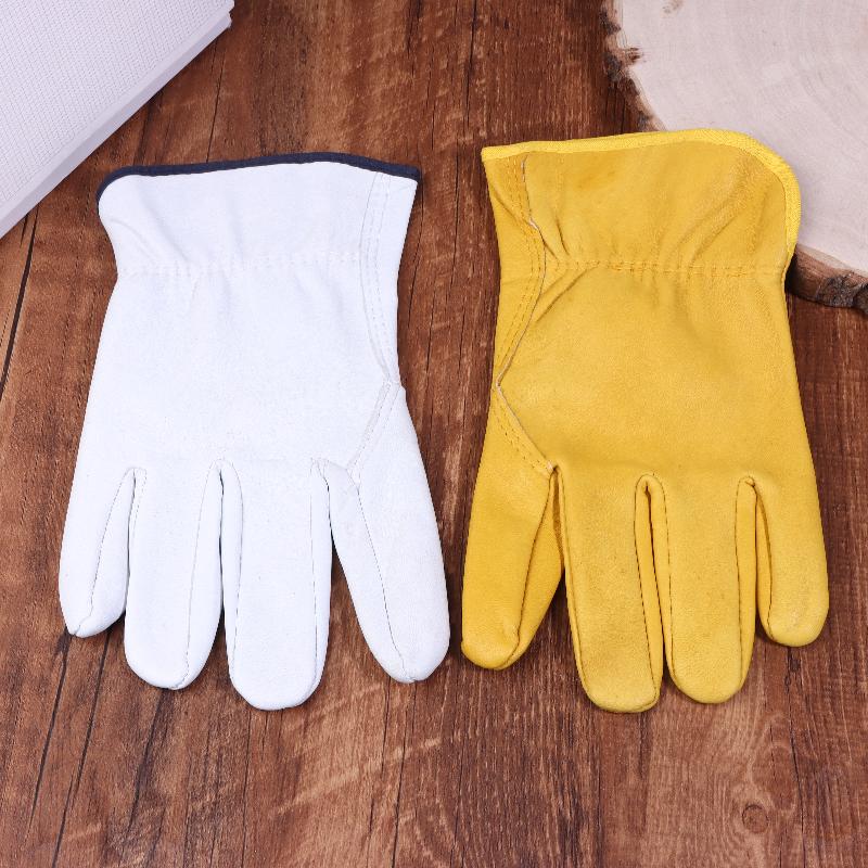 Pracovní rukavice Ovčí kůže Dělnické Pracovní Svařování Bezpečnostní Ochrana Zahrada Sport Motocykl Řidič Odolné rukavice