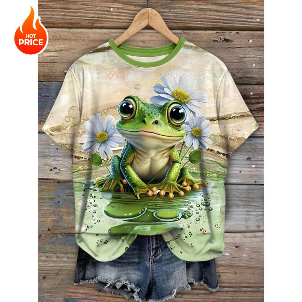 3d printed T-shirt women's graphic casual short-sleeved blouse girl O-neck Y2K T-shirt beautiful woman's clothes