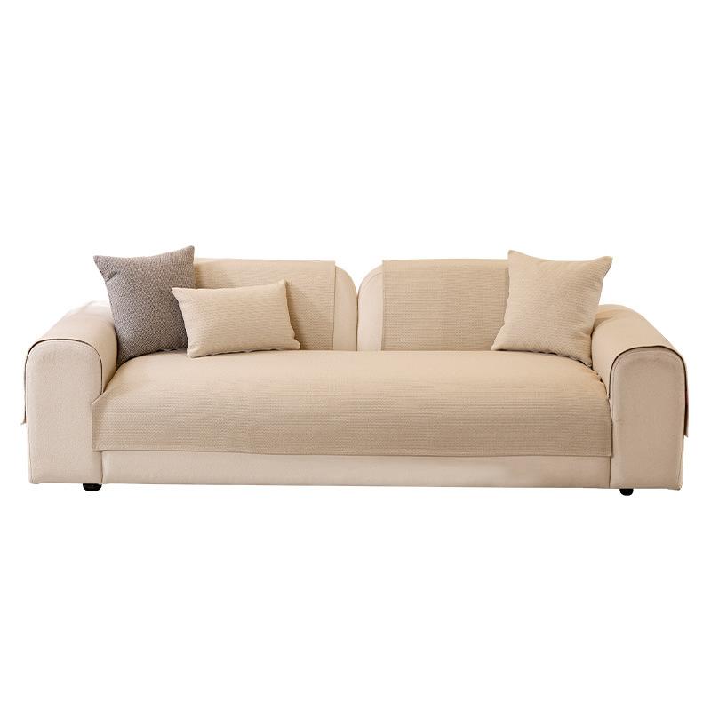 Solid Color Simple Fashionable Sofa Cover Four Seasons Universal Anti Slip Sofa Cushion Sofa Cover Non Slip for Living Room