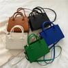 Trend Line Texture Bag Women's Messenger Bag New Trendy Portable Versatile Women's Bag Commuter Large Capacity Small Square Bag