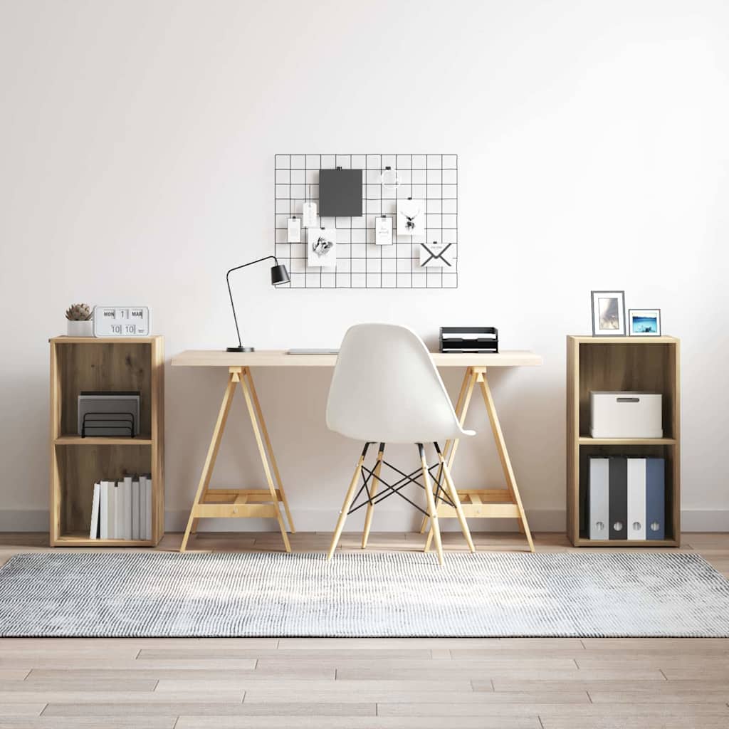 TV Cabinet Set 2 pcs Artisan Oak 37 x 35 x 72 cm Engineered Wood