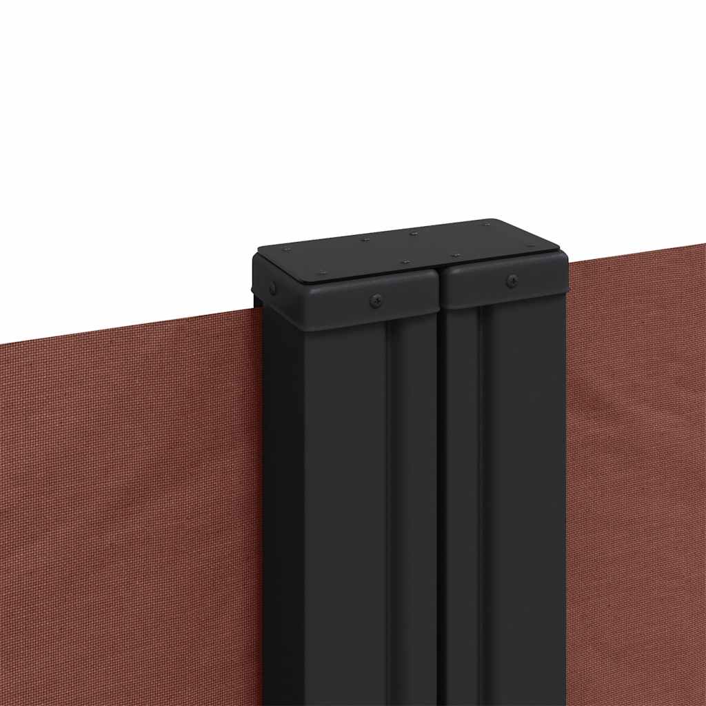 Retractable Side Awning Brown 100 X 600 Cm