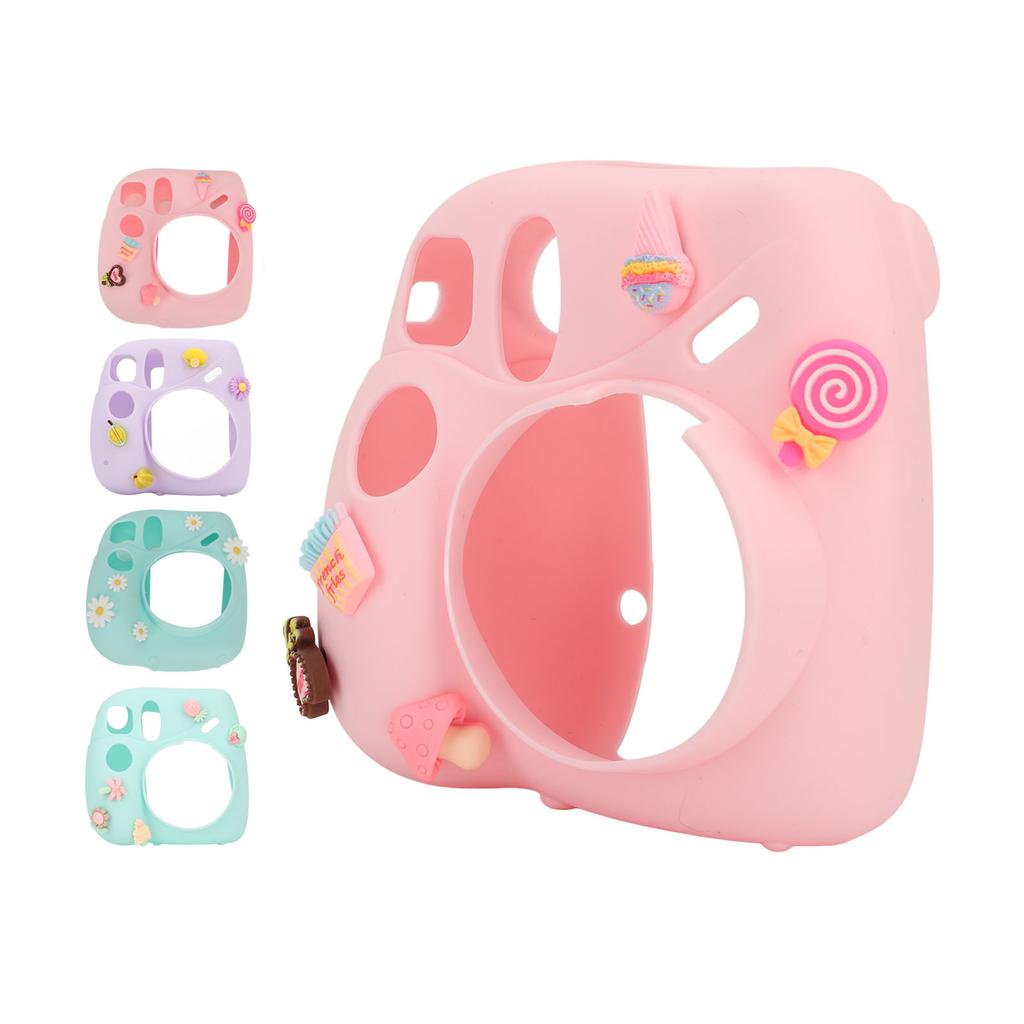 Instant Camera Lightweight Cover With Shoulder Strap Soft Silicone Protective Case For   7
