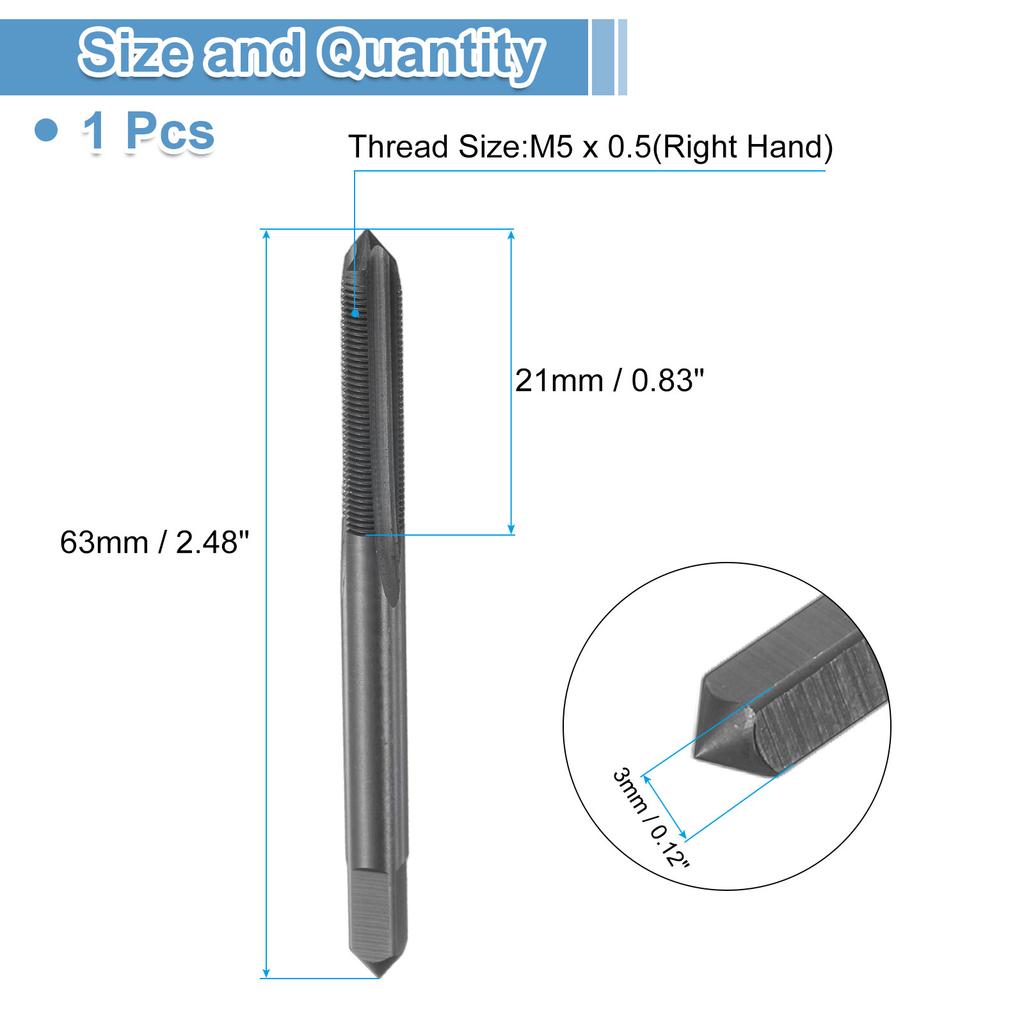 M3.5 M5 M6 M7 M8 M9 M20 M22 Straight Flute Thread Tap Nitride Coated Screw Tapping Tool