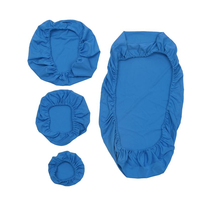 4pcs Fabric Dental Chair Cover Backrest Seat  Case Protector Kit Washable Elastic Cloth Dentist