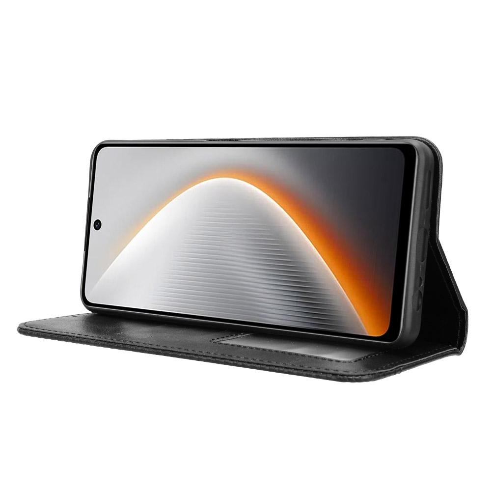 Pentru TECNO Pova 7 4G/LJ6 Husă de Piele Portofel Stand Textură Retro Husă Telefon