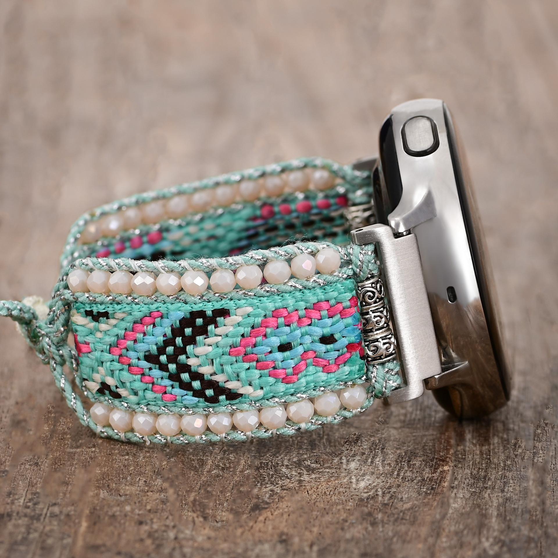 

22mm 20mm Braided Nylon Strap For Samsung Galaxy Watch 7 6 5 4 Huawei Watch GT5-4-3-2 Pro Bohemian Bracelet Amazfit GTR/GTS Band 20mm width