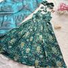 Teal Green Traditional Printed Lehenga Set with Dupatta