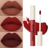 Nude Matt Lipgloss 24 Farben Langanhaltender Samt-Lippenstift Wasserdicht Nicht-Klebend Tasse Sexy Roter Dunkler Lippen-Tönungsstift Make-up Kosmetik