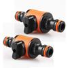 16MM Equal Garden Hose Shut Off Valve Fitting Garden Hose Quick Connector Tubing Tap Adapter Joint for Watering Irrigation