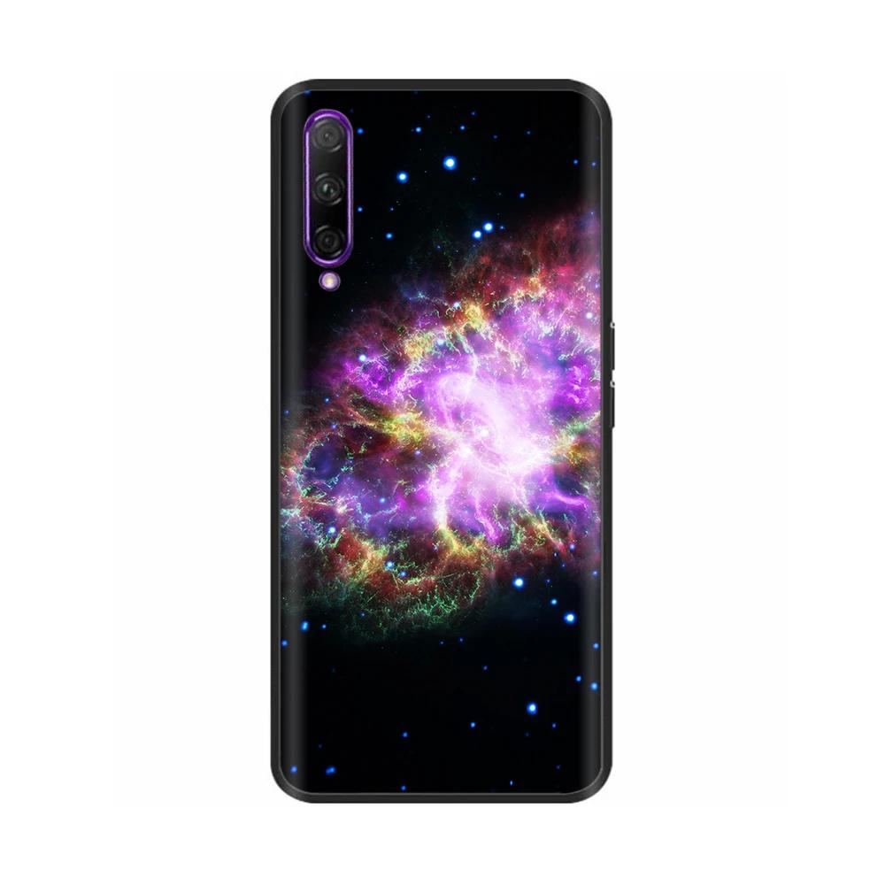Black Silicone Case For Huawei P Smart Pro Case Cute Soft Cover for Huawei P Smart Pro Fundas PSmart Pro Protective Shell Capas