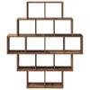 Wall Shelf Reclaimed Wood 120 x 20 x 136 cm Engineered Wood