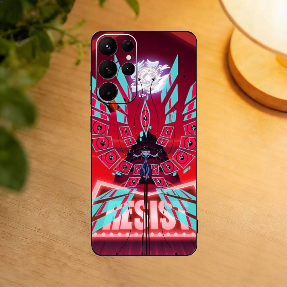 Hotel H-HazbinS Vox Trust Us  Phone Case For Samsung S25,S24,S21,S22,S23,S30,Ultra,S20,Plus,Fe,Lite Black Shell