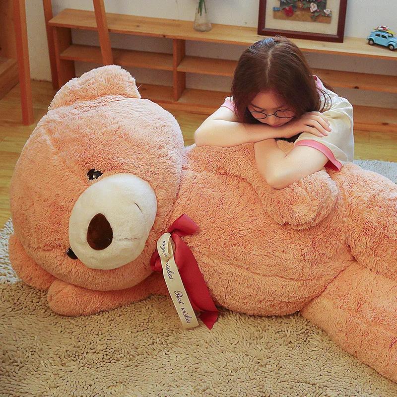 100cm Milan Teddy Bear Plush Toy Big Size Bears Stuffed Animals Baby Kids Sleeping Doll Pillow for Girls Valentine Day Gifts