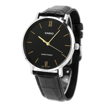 Standard Quartz Men's Watch MTP-VT01L-1B Black