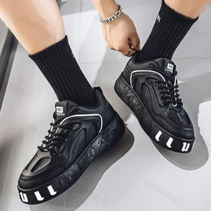Fashion 2025 Autumn Low Top Thick Soled Casual Sports Shoes for Men Fashion Trend Versatile Mesh Breathable Comfortable Chunky sneakers
