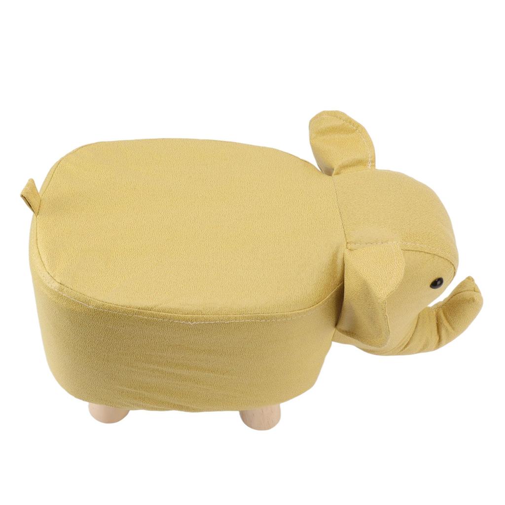 Animal Footstools Lovely Cartoon Innovative Elephant Upholstered Stool for Nursery Bedroom Playroom