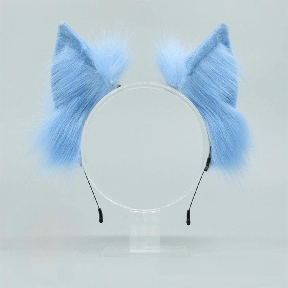 Faux Fur Cosplay Headwear Plush Animal Hair Hoop Kawaii Cat Ears Headband Anime