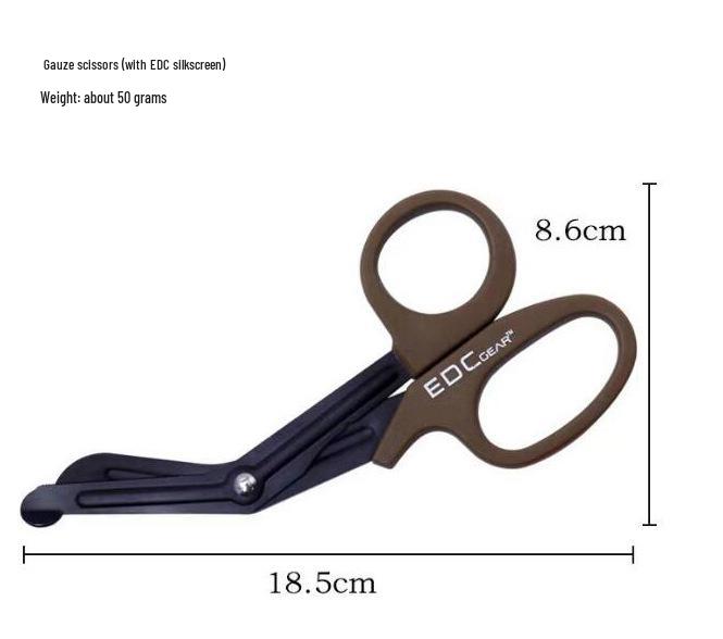 7.5-Inch Stainless Steel EMT Bandage and Gauze Scissors with Angled Tip