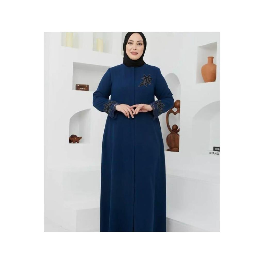 Necmiye Rochie de Seara din Tesatura Fagure Marime Plus Abaya de dama
