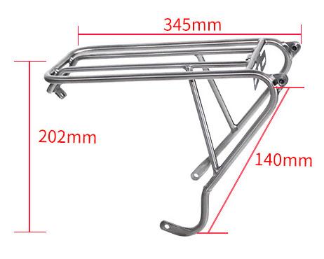 Titanium Folding Bike Rear Rack Disc Bicycle Basket Accessory Titanium