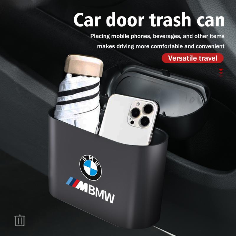 Car Door Hanging Trash Can Storage Box Auto Accessories For BMW Performance X1 M3 M6 F01 F02 E34 E36 E60 F10 F20 X6