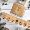 Beschreibbare Weihnachtsetiketten 250 Stück/Rolle Anhänger, Selbstklebend mit Schreibfläche, Geschenkklebeetiketten Saisonale Verpackung für Dekorative Umschläge