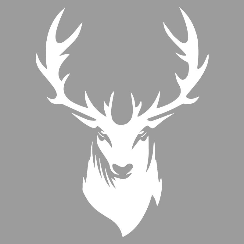 Jungle Deer Head Decals & Bumper Creative&funny Stickers for Cartoon Fans&lover,high Quality for Car Trucks Motorcycles & Laptop