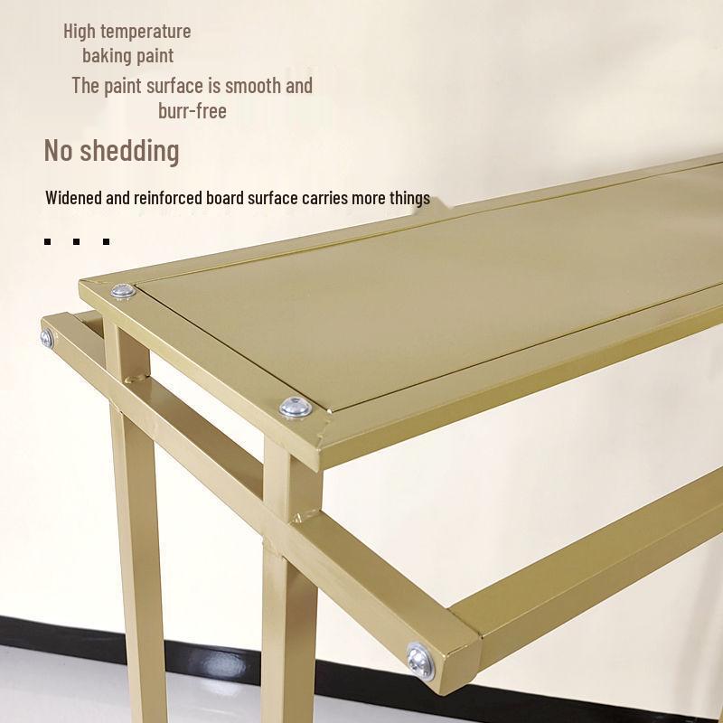 Double Row Floor-Standing Clothing Display Rack for Men & Women